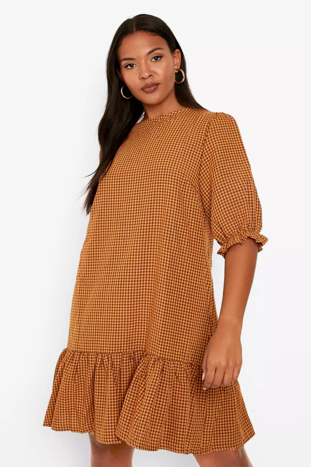 Check shift dress hot sale