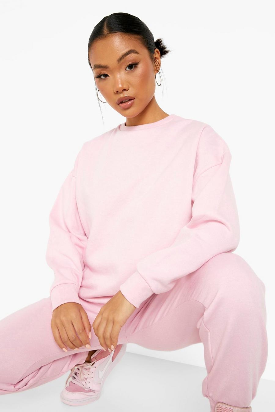 Pale pink Petite  Oversized Sweatshirt image number 1