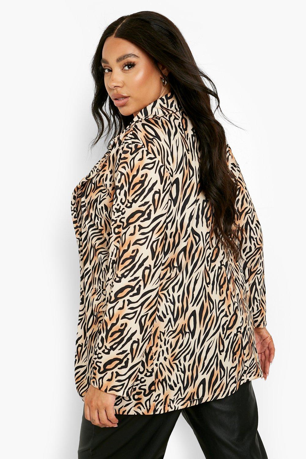 Boohoo leopard print clearance jacket