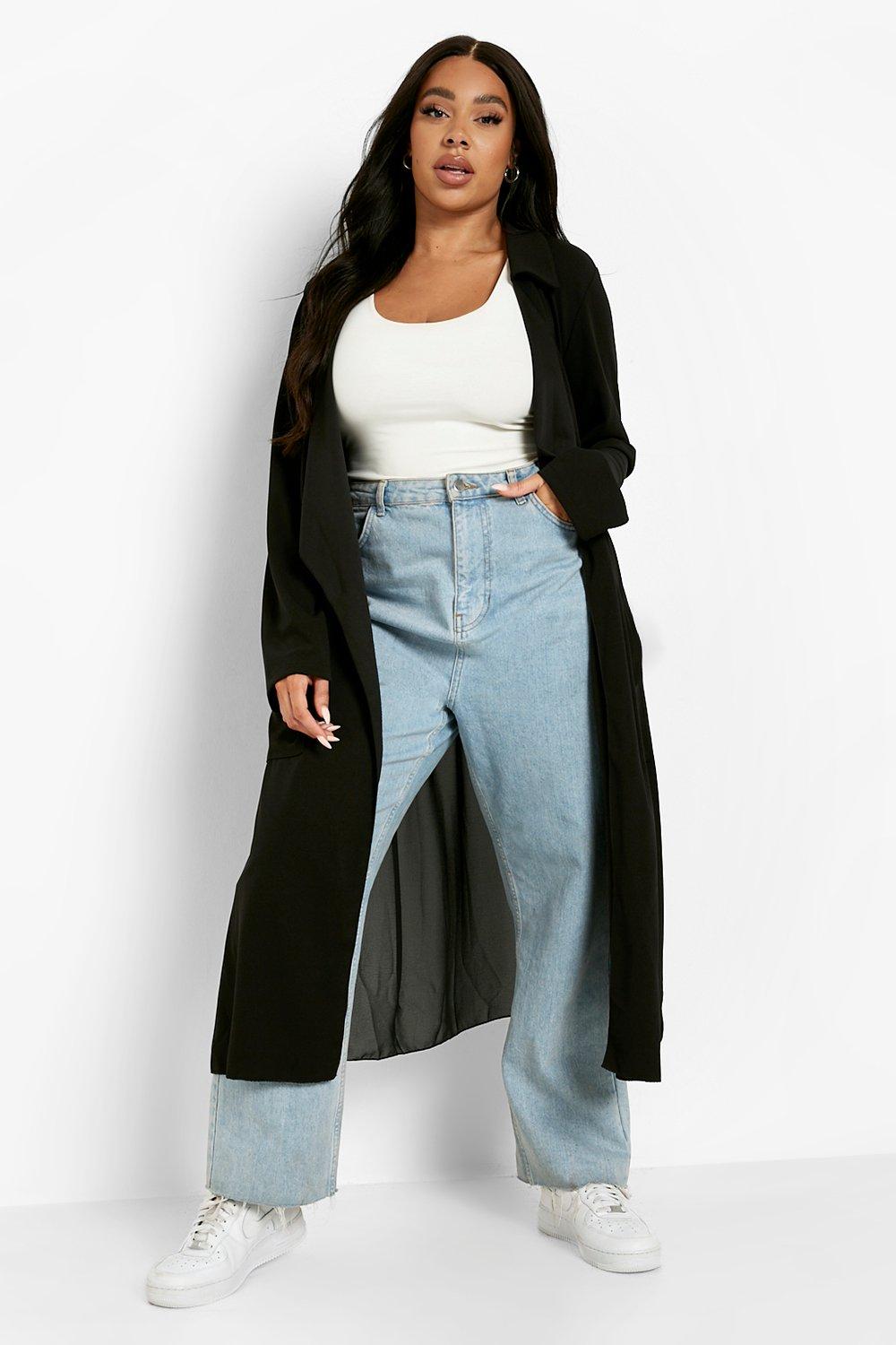 Long chiffon duster outlet coat