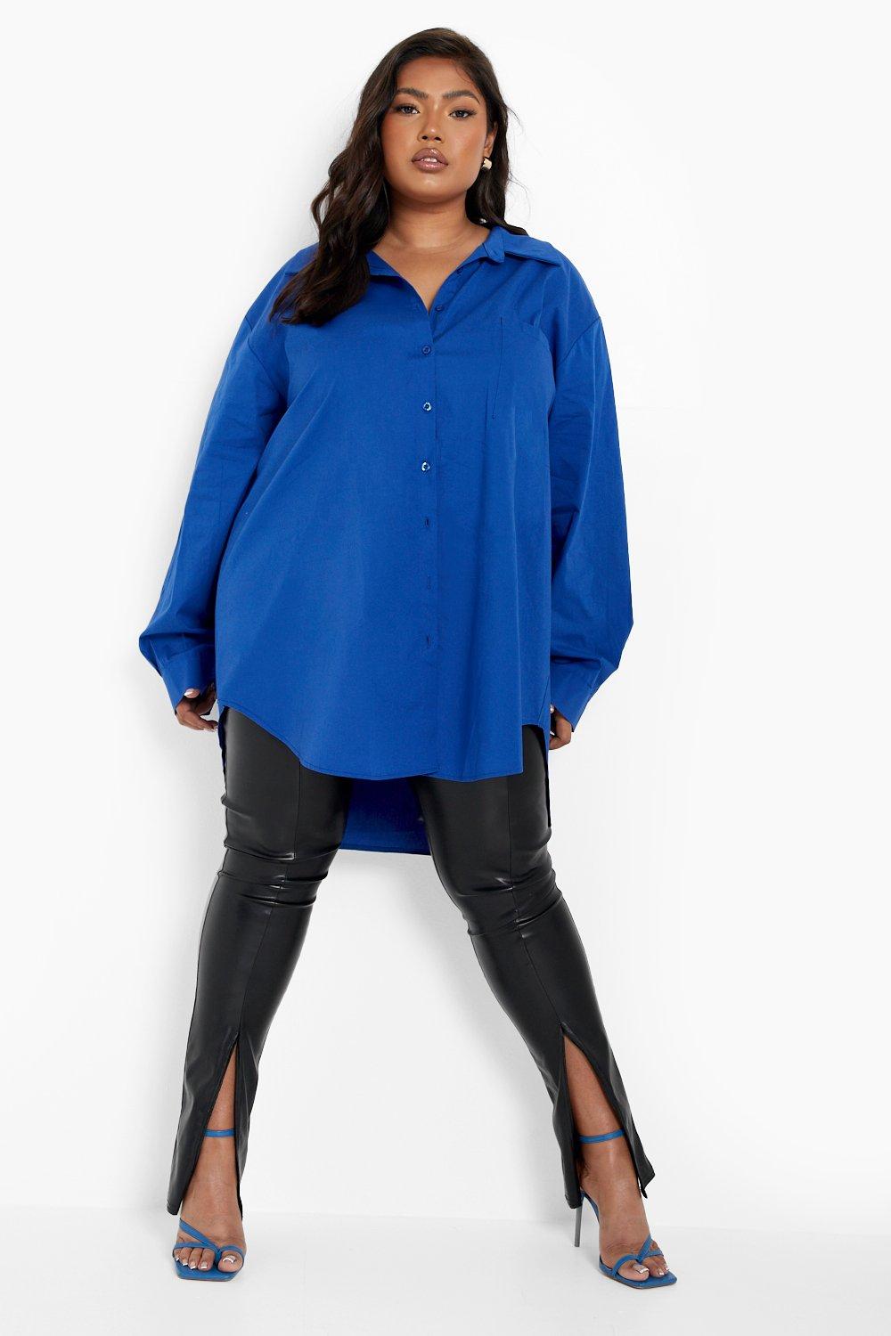 cobalt blue top plus size