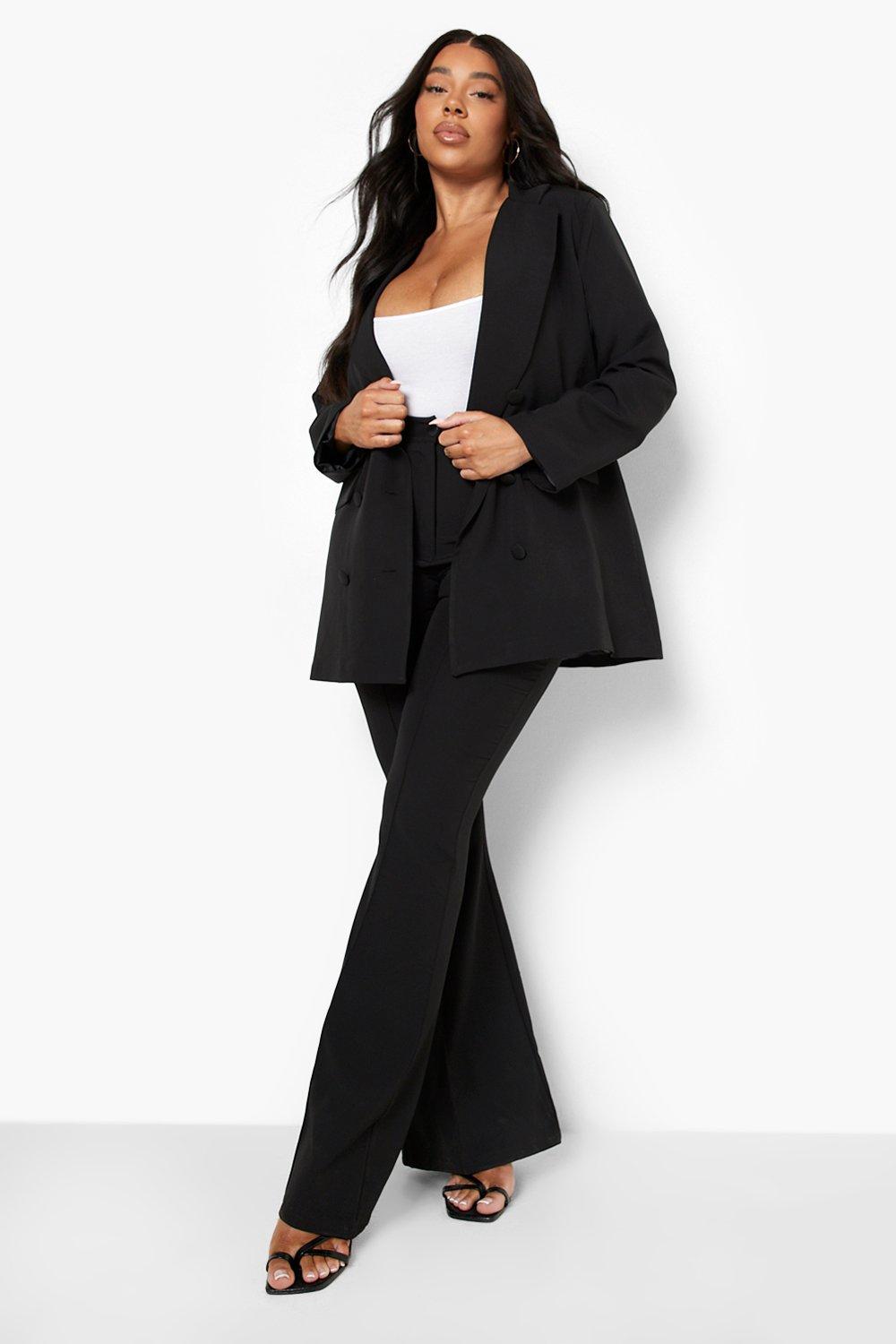 Boohoo plus shop size trouser suits