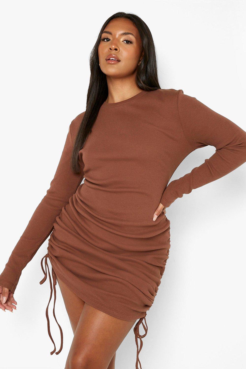 Bodycon hotsell ruched dress