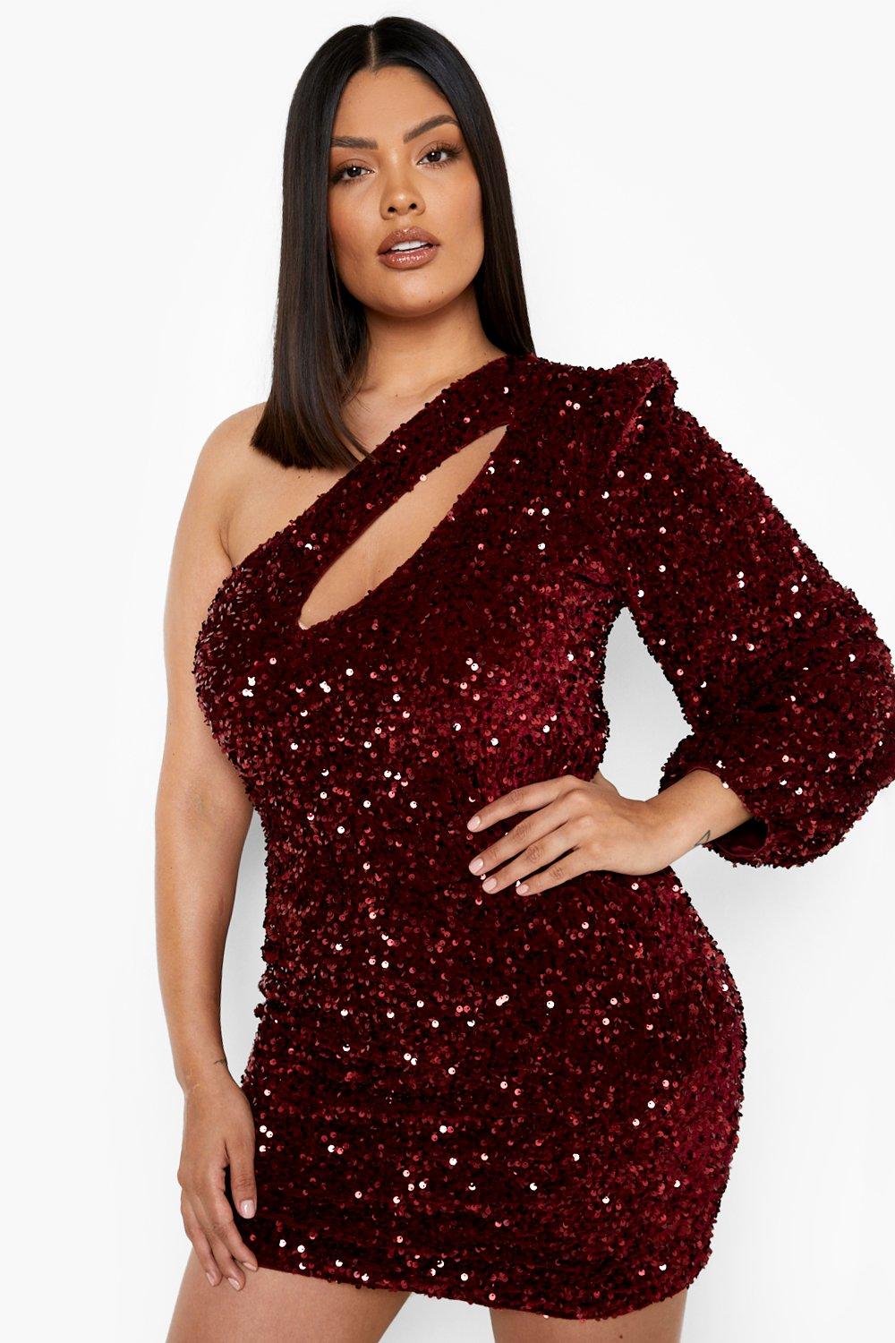 Plus size sequin bodycon dress online