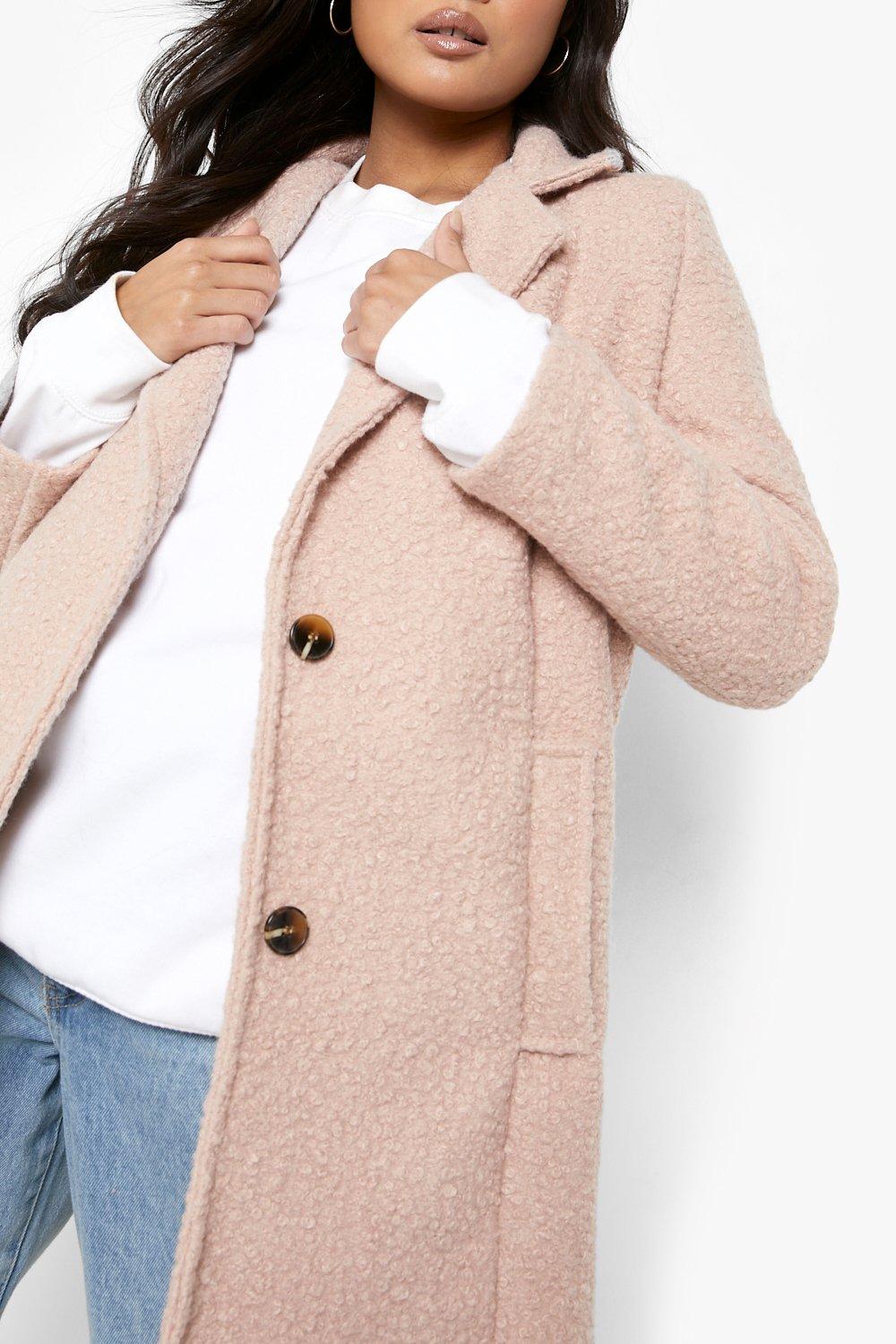 Petite on sale coats boohoo