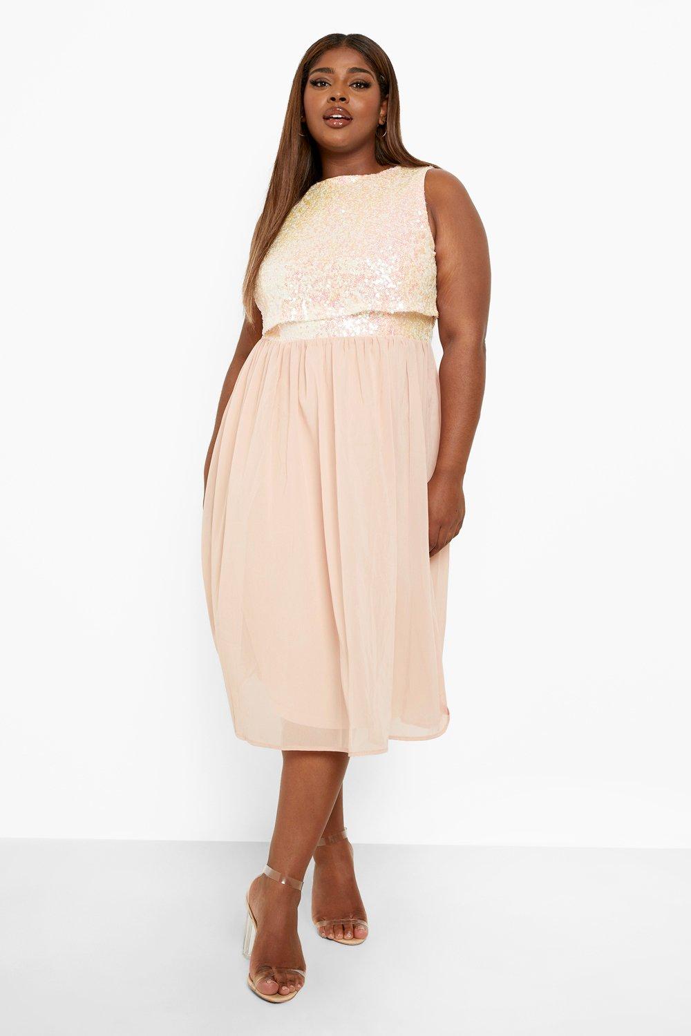 Plus size champagne outlet sequin skirt