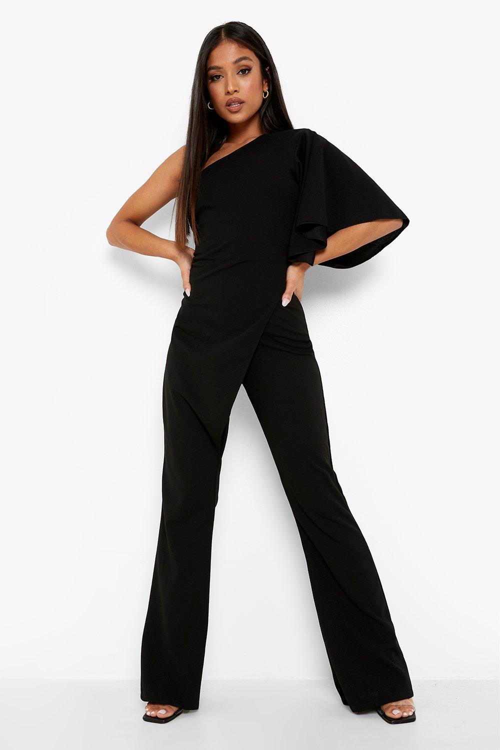 Boohoo one hot sale shoulder jumpsuit