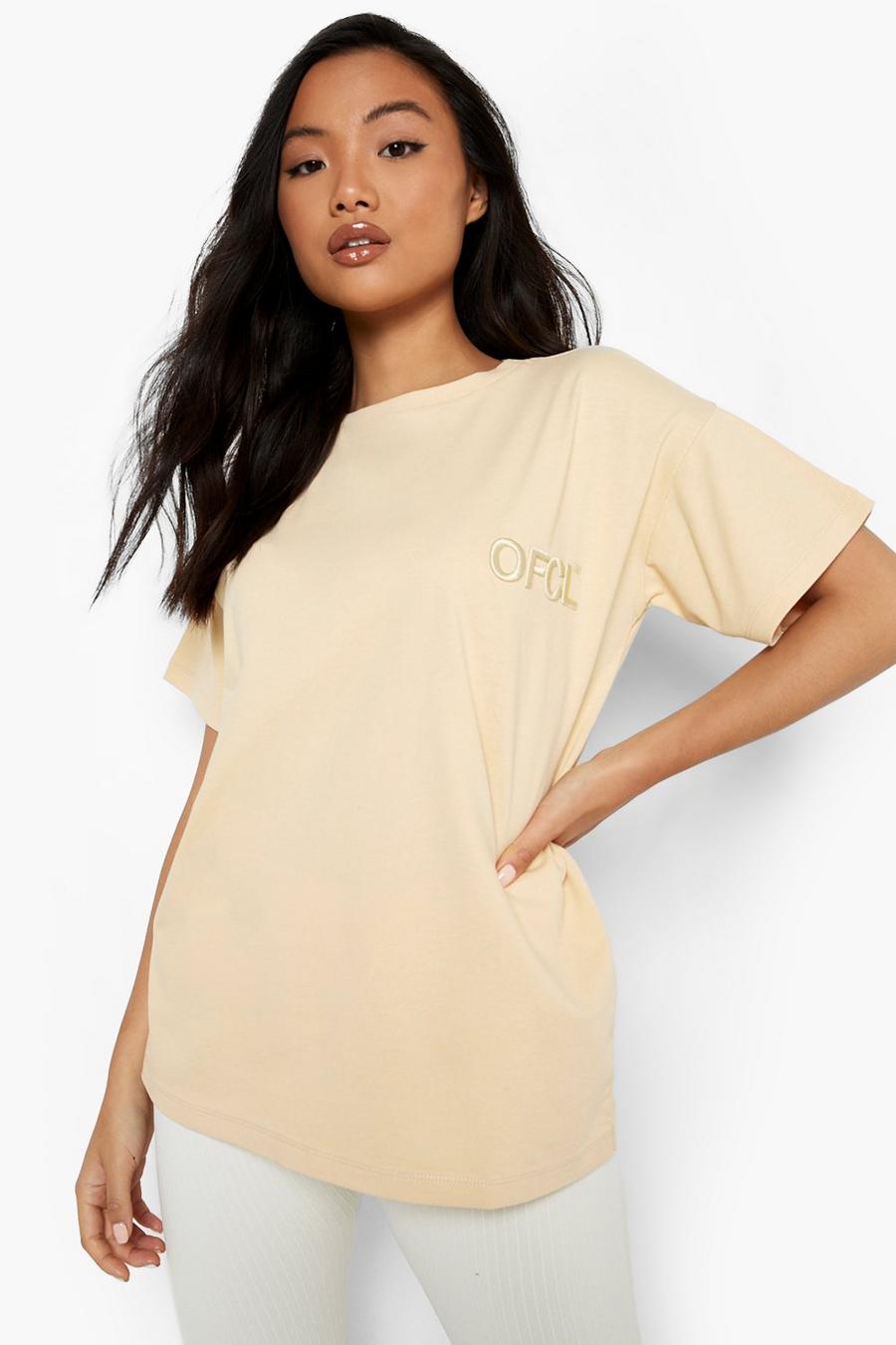 Sand Petite Ofcl Embroidered T-shirt image number 1
