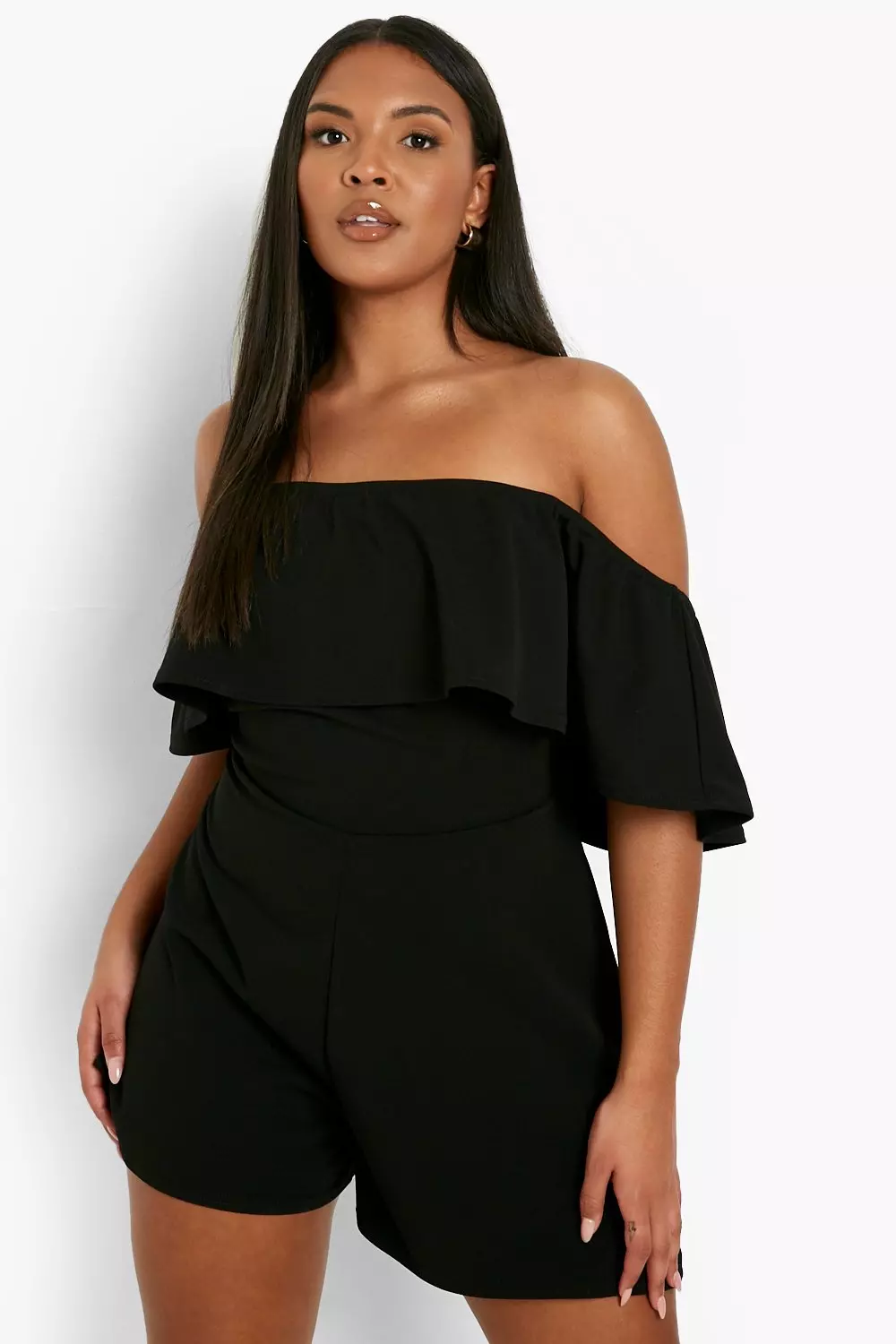 Black off the sales shoulder playsuit