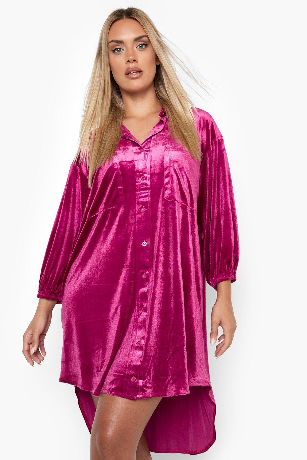 Oversized deals velvet dress