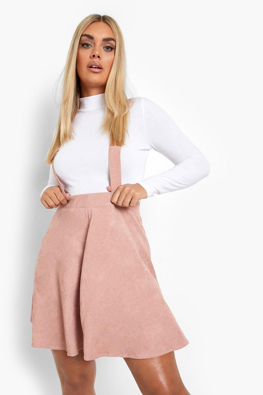 Blush Plus Cord Pinafore Skirt image number 1