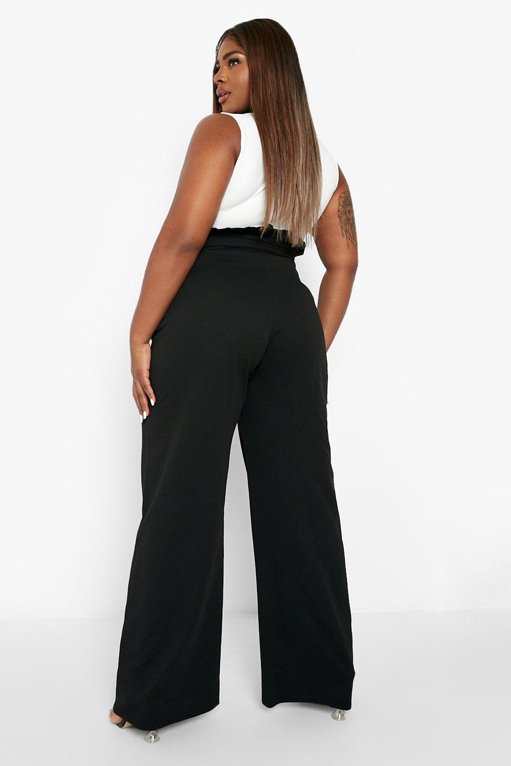 Wide leg trousers shop plus size uk