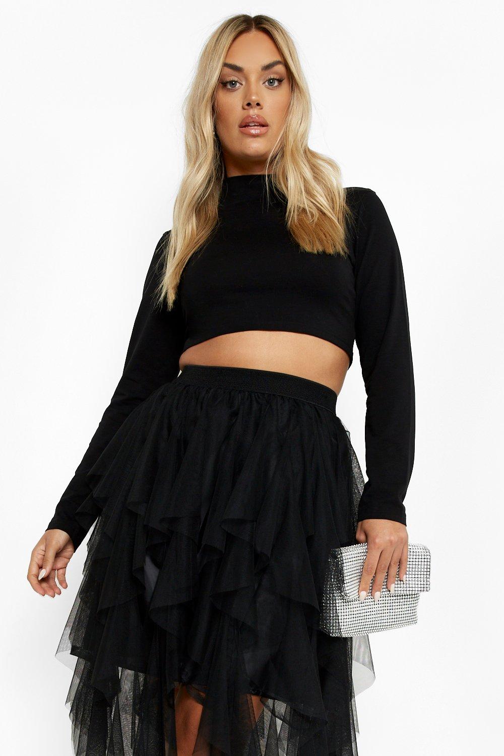 Tulle midi outlet skirt boohoo