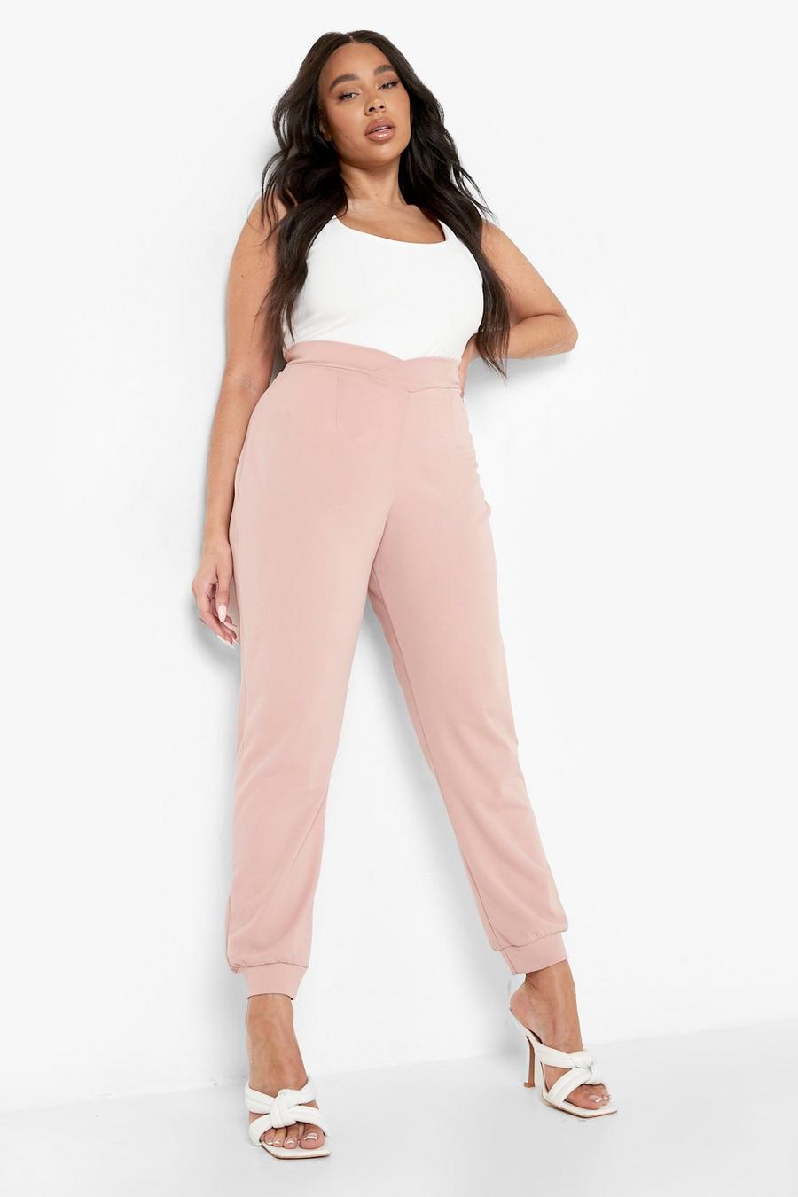 Blush Plus V Waistband Tailored Trouser image number 1