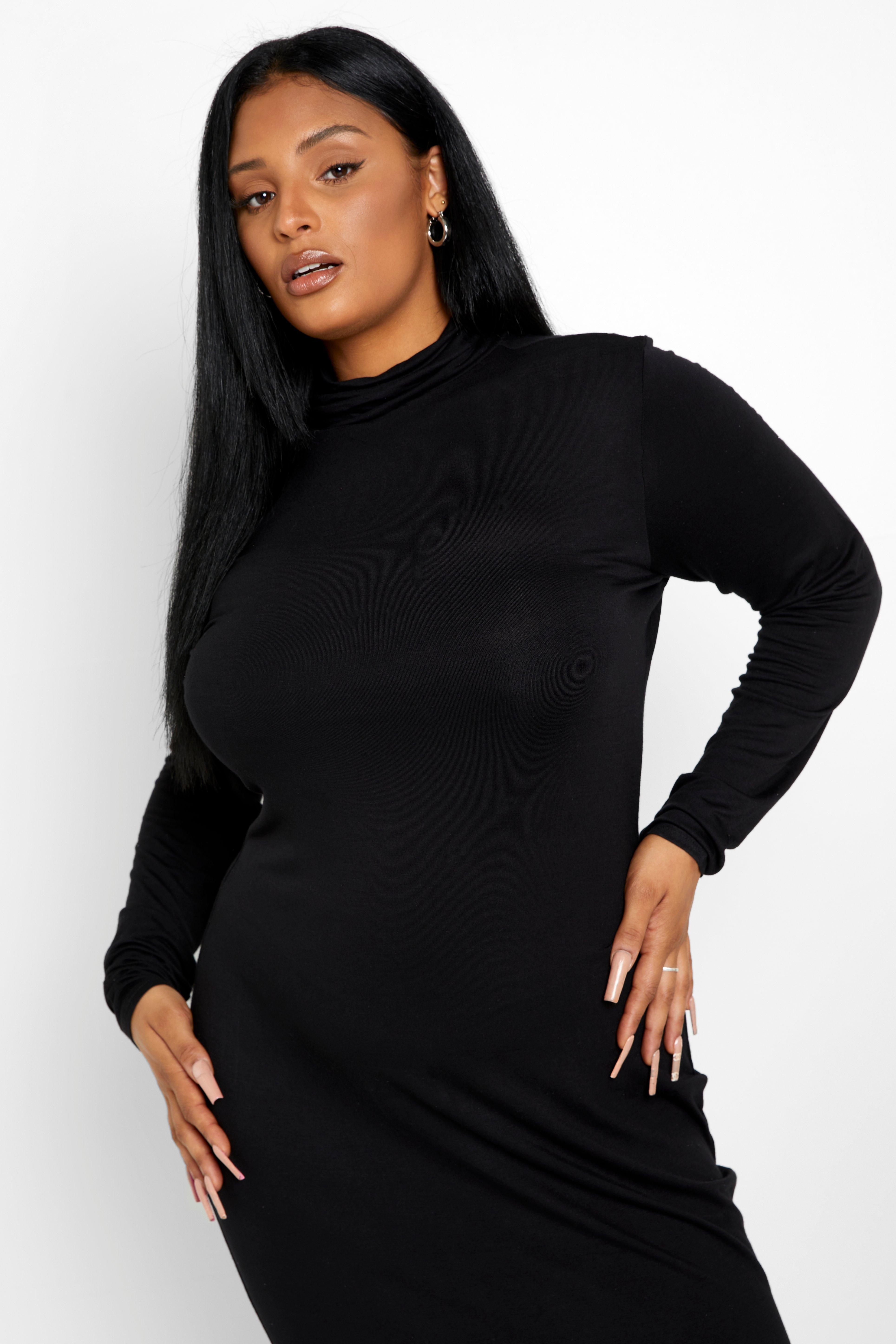 Plus size turtleneck dress on sale