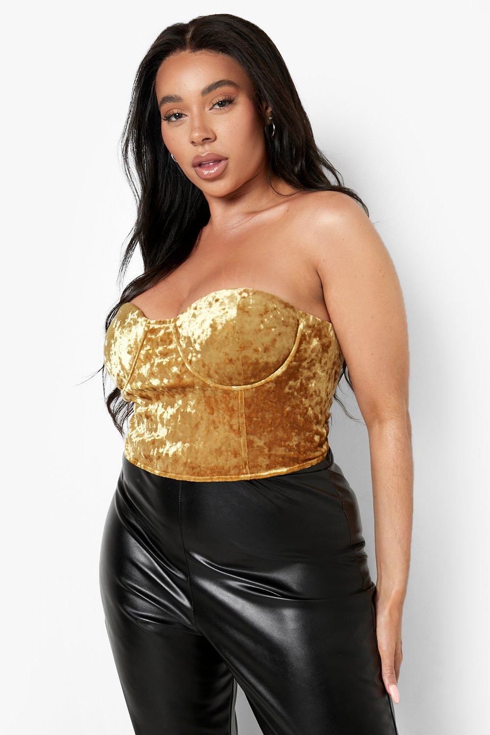 Plus Velvet Bustier