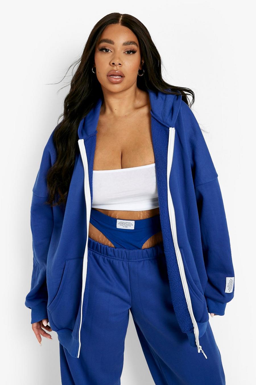 Cobalt Tessa Brooks Plus - Oversize hoodie med märke image number 1