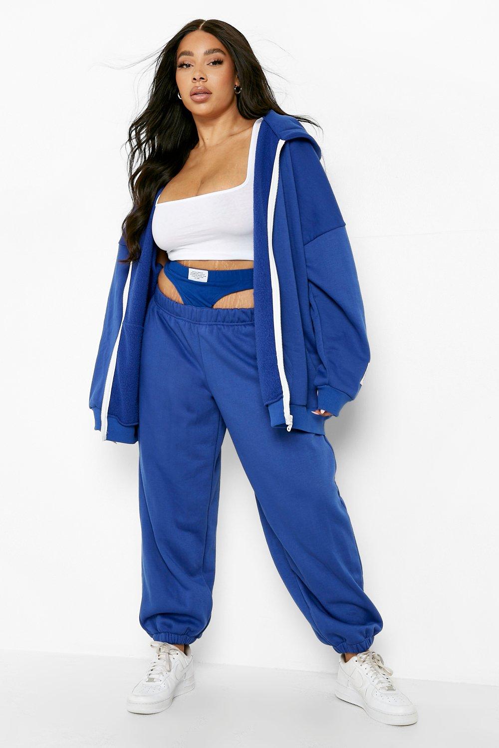 Women s Tessa Brooks Plus Double Layer Branded Oversized Joggers