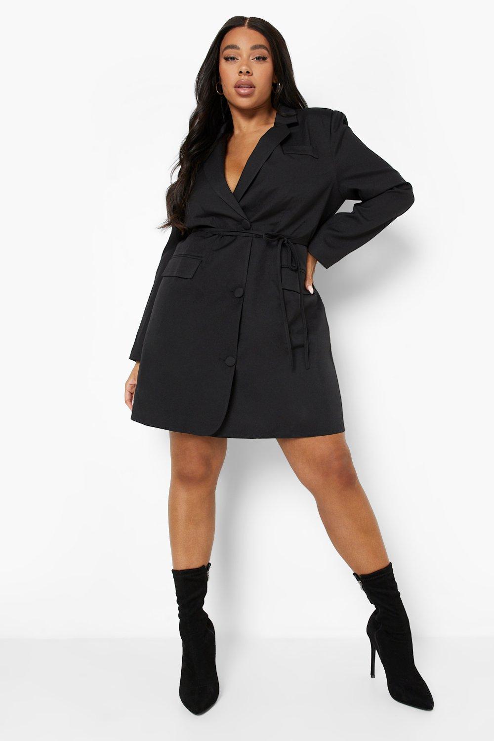 Sleeveless Contour Fitted Blazer Dress