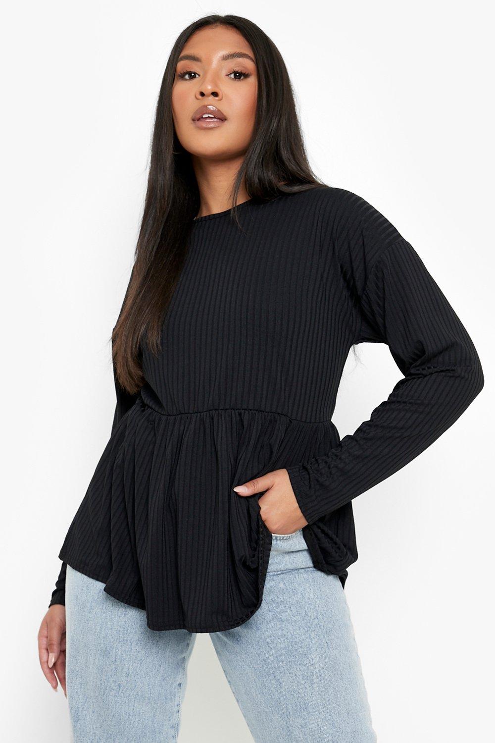 Peplum cheap smock top