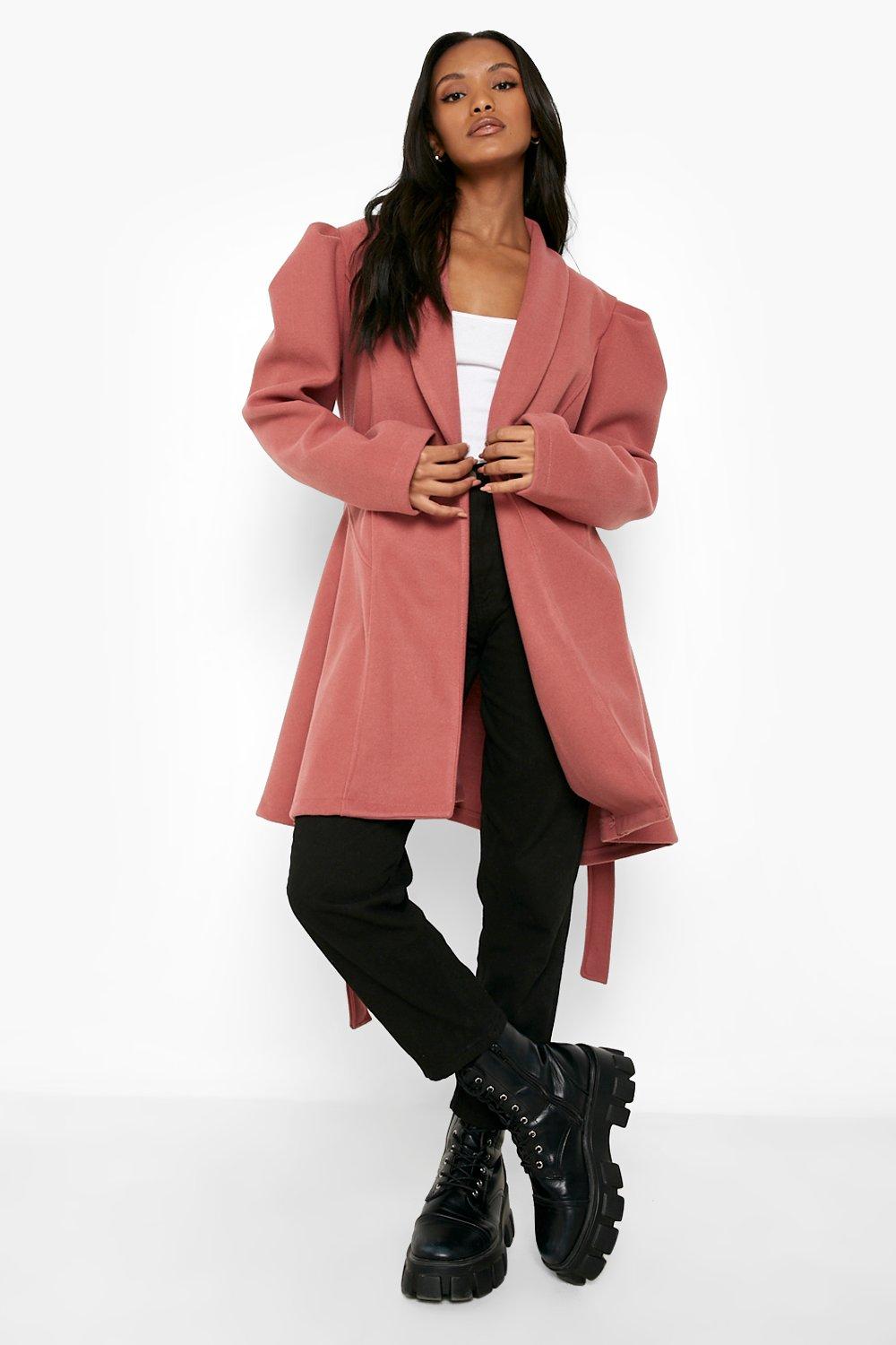 Puffed cheap sleeve coat