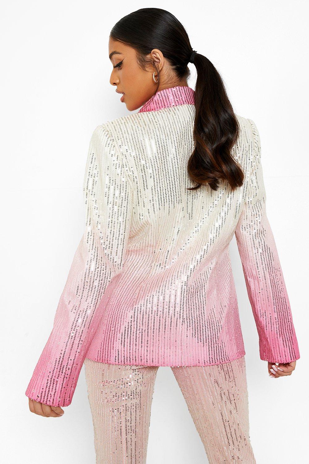 Ombre on sale sequin jacket