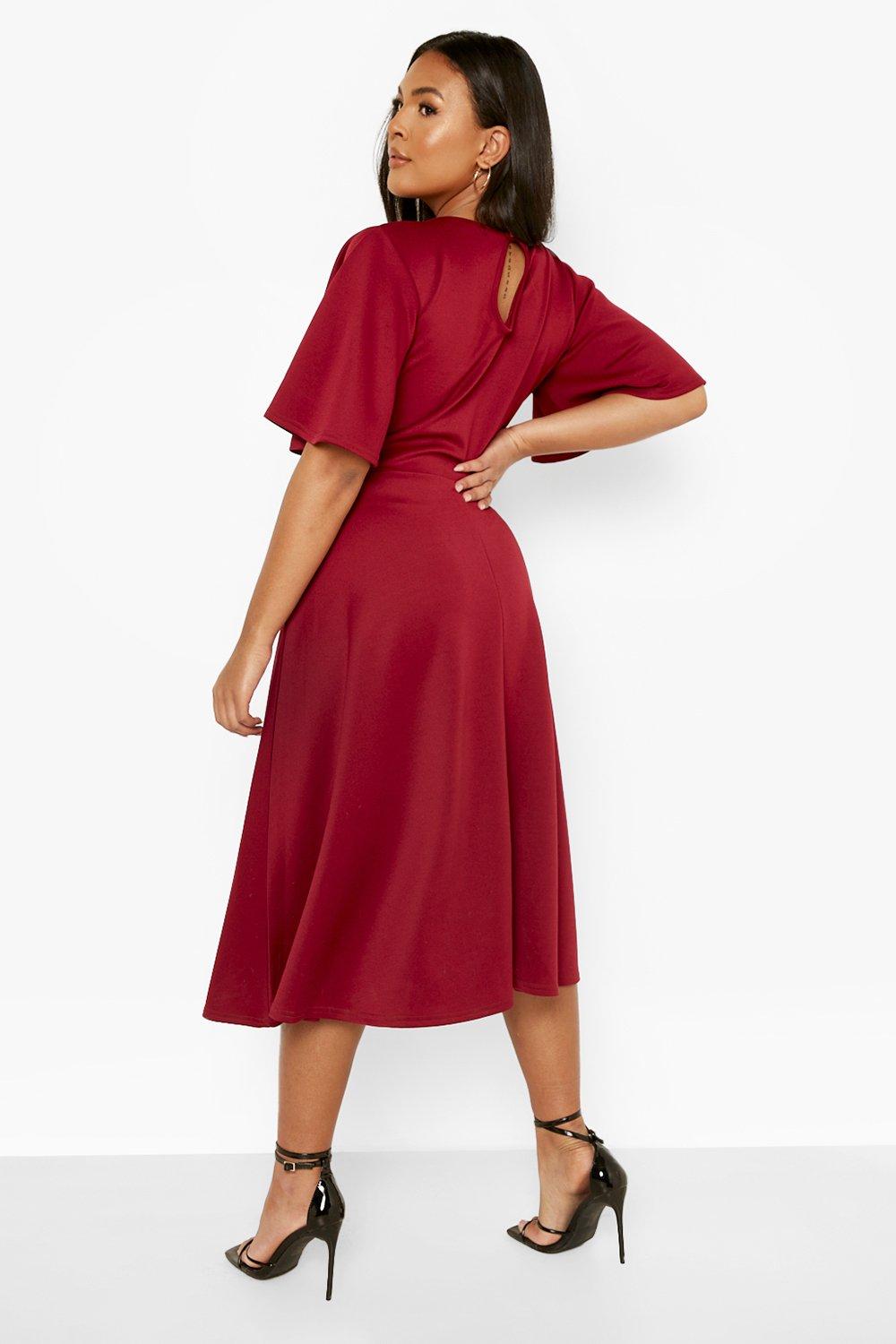 Grande taille Robe patineuse mi longue