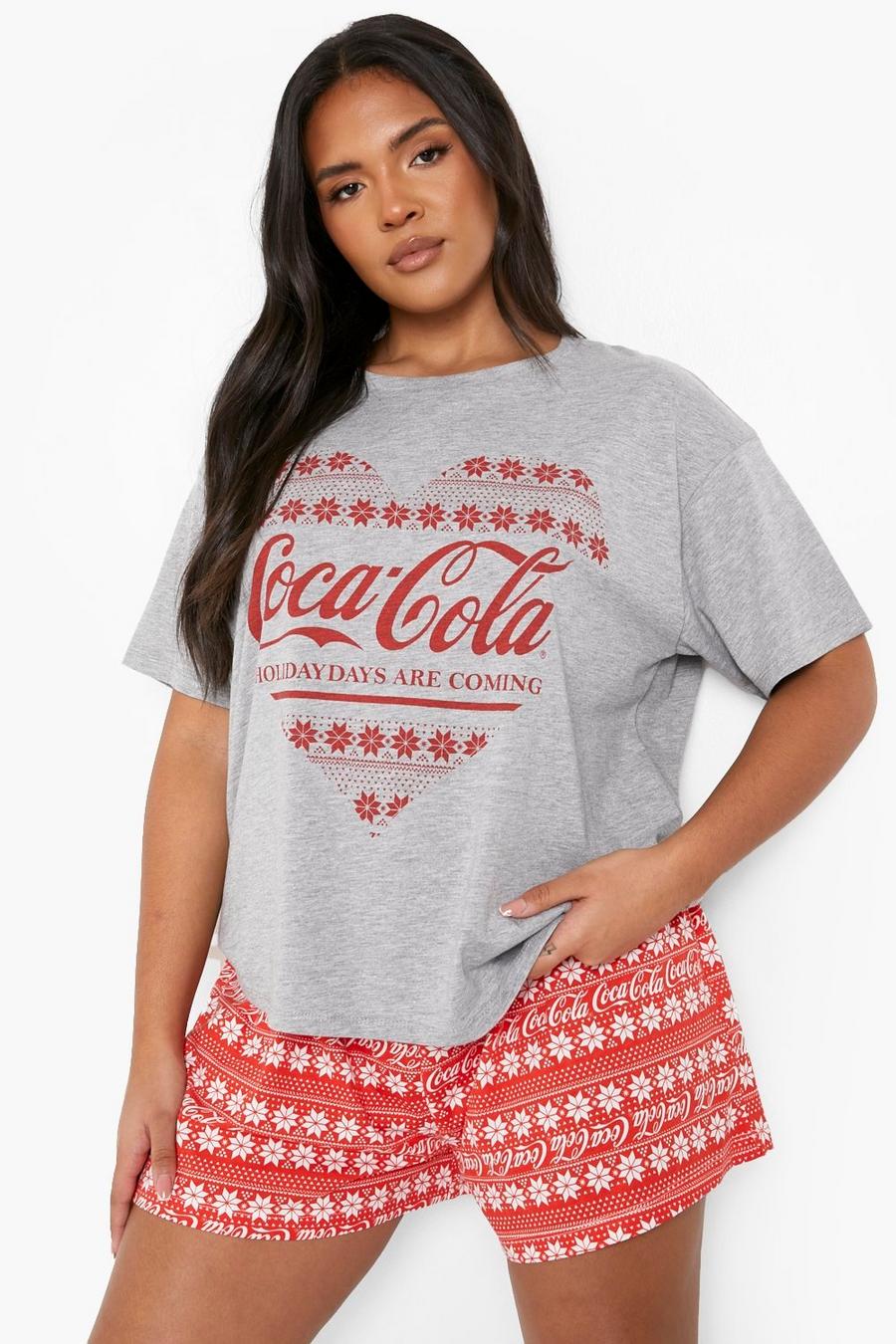 Red Plus - Coca Cola Pyjamas med shorts image number 1