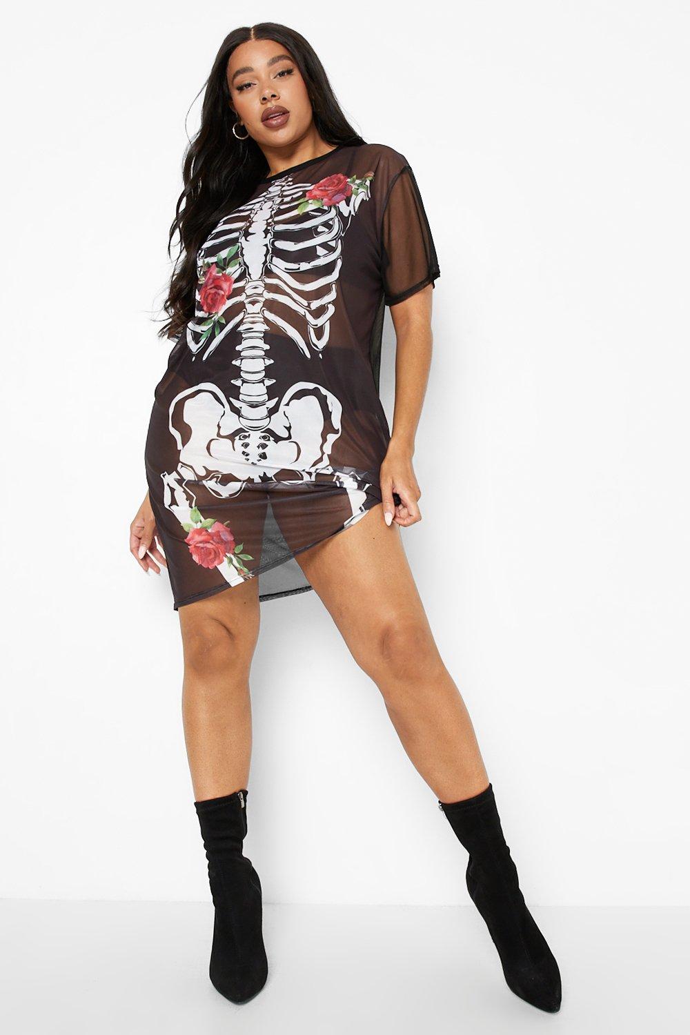 Missguided skeleton hot sale jumpsuit