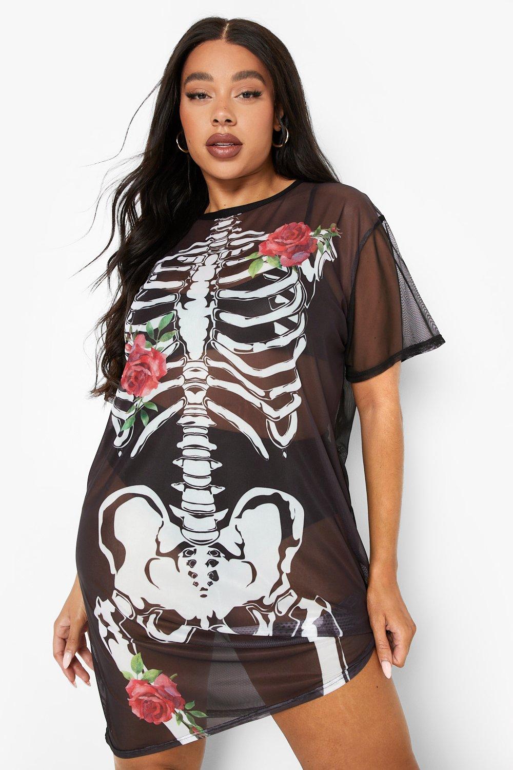 Mesh skeleton outlet dress