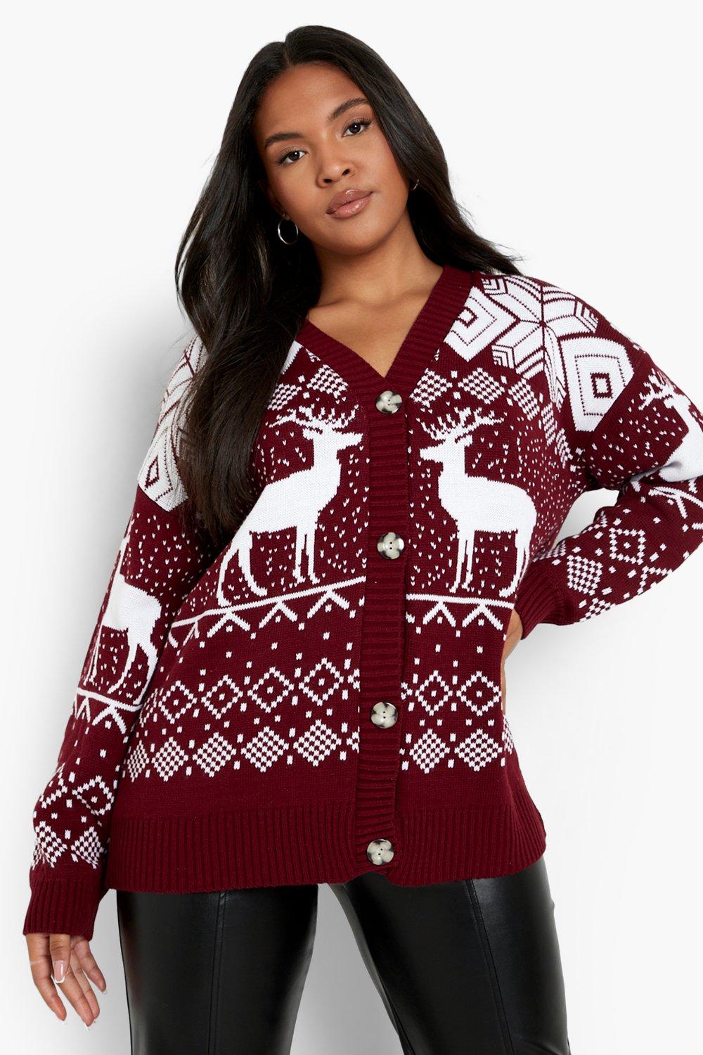 Fair isle christmas outlet sweater womens