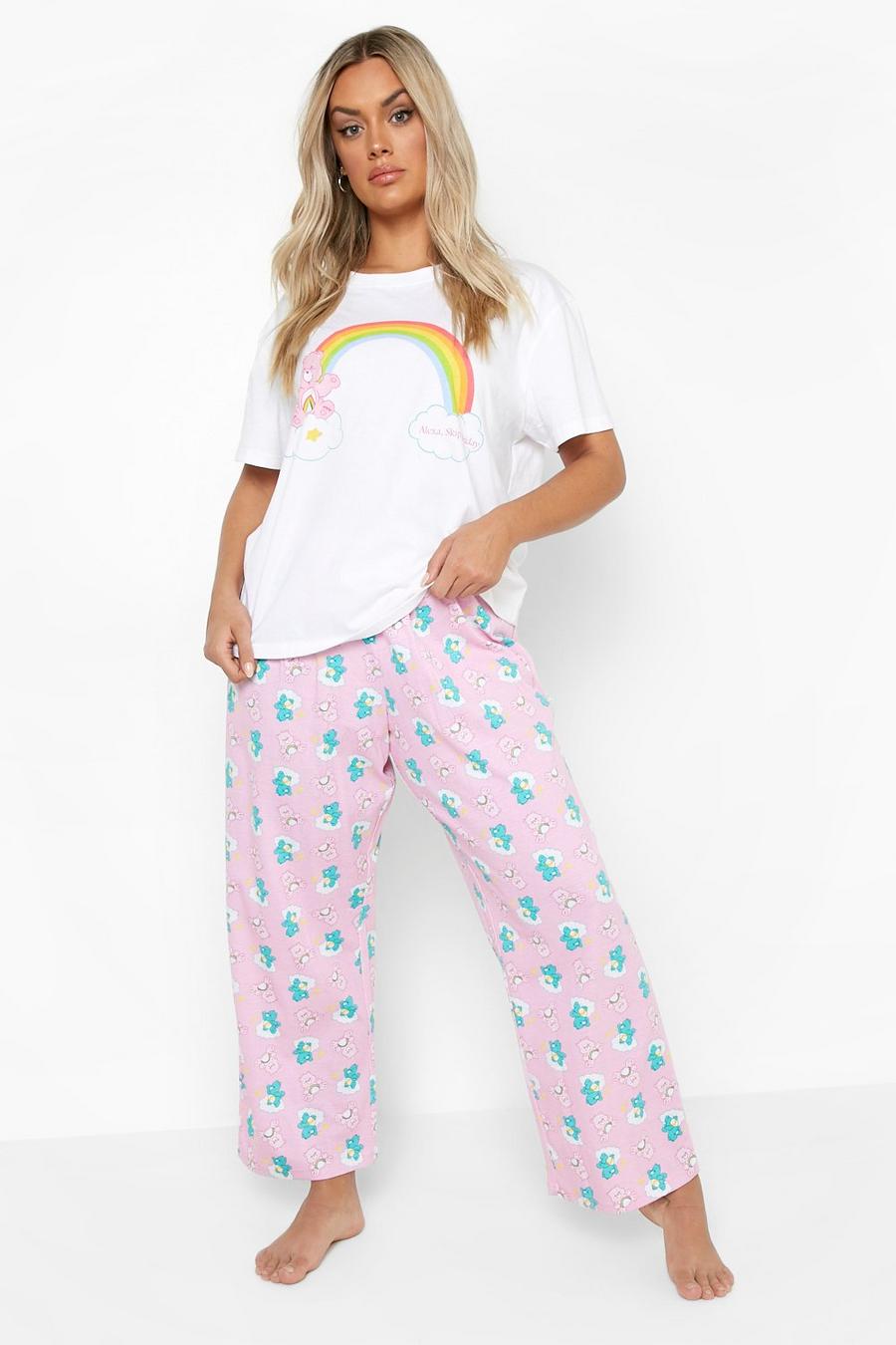 Set pigiama Plus Size ufficiale Care Bear con pantaloni lunghi, Pink rosa