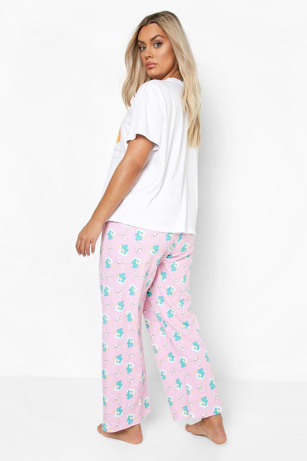 Het pad lippen Springplank Plus Gelicenseerde Troetelbeertjes Pyjama Set Met Broek | boohoo