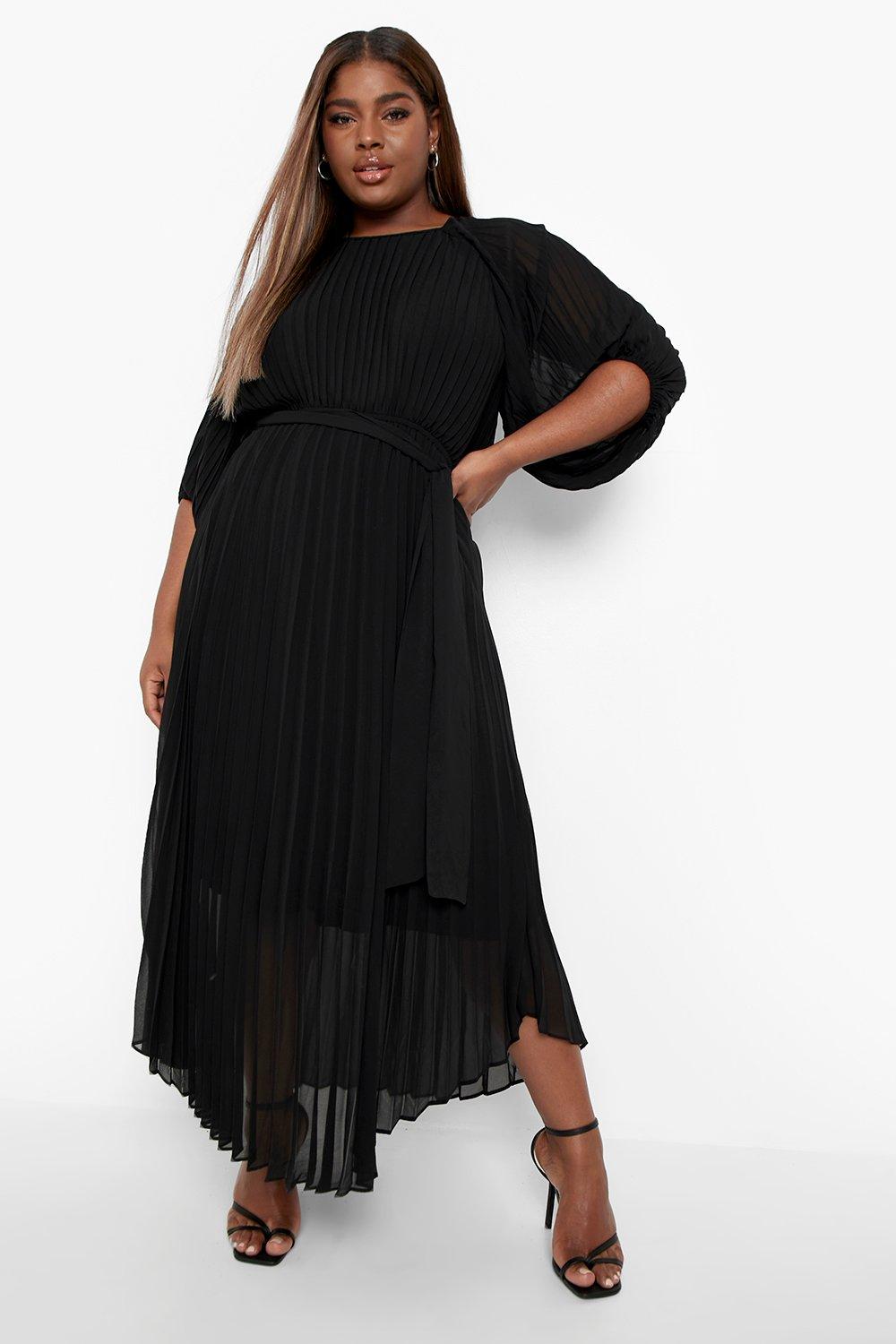 Plus size shop puff sleeve dress