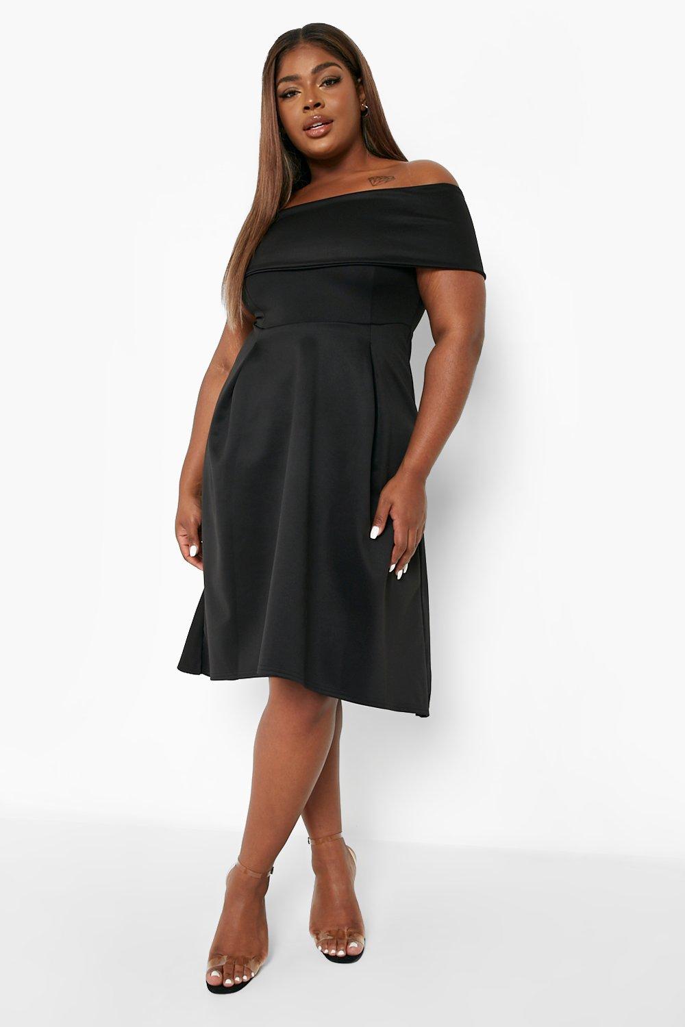 Boohoo double layer store midi dress