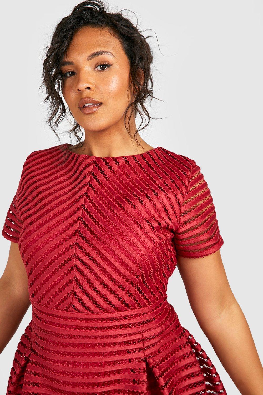 ZAIRA red flared dress