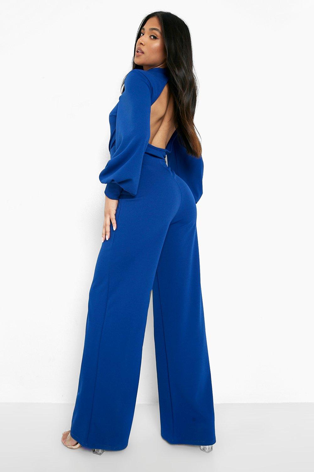 Royal blue sales petite jumpsuit