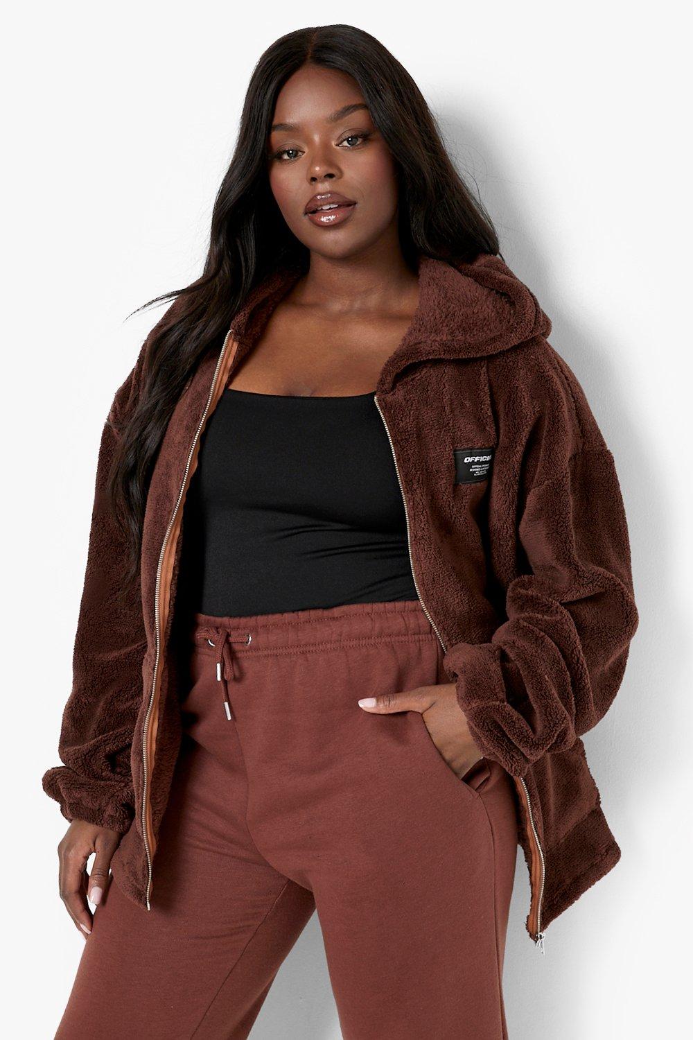 Plus size 2025 teddy fleece