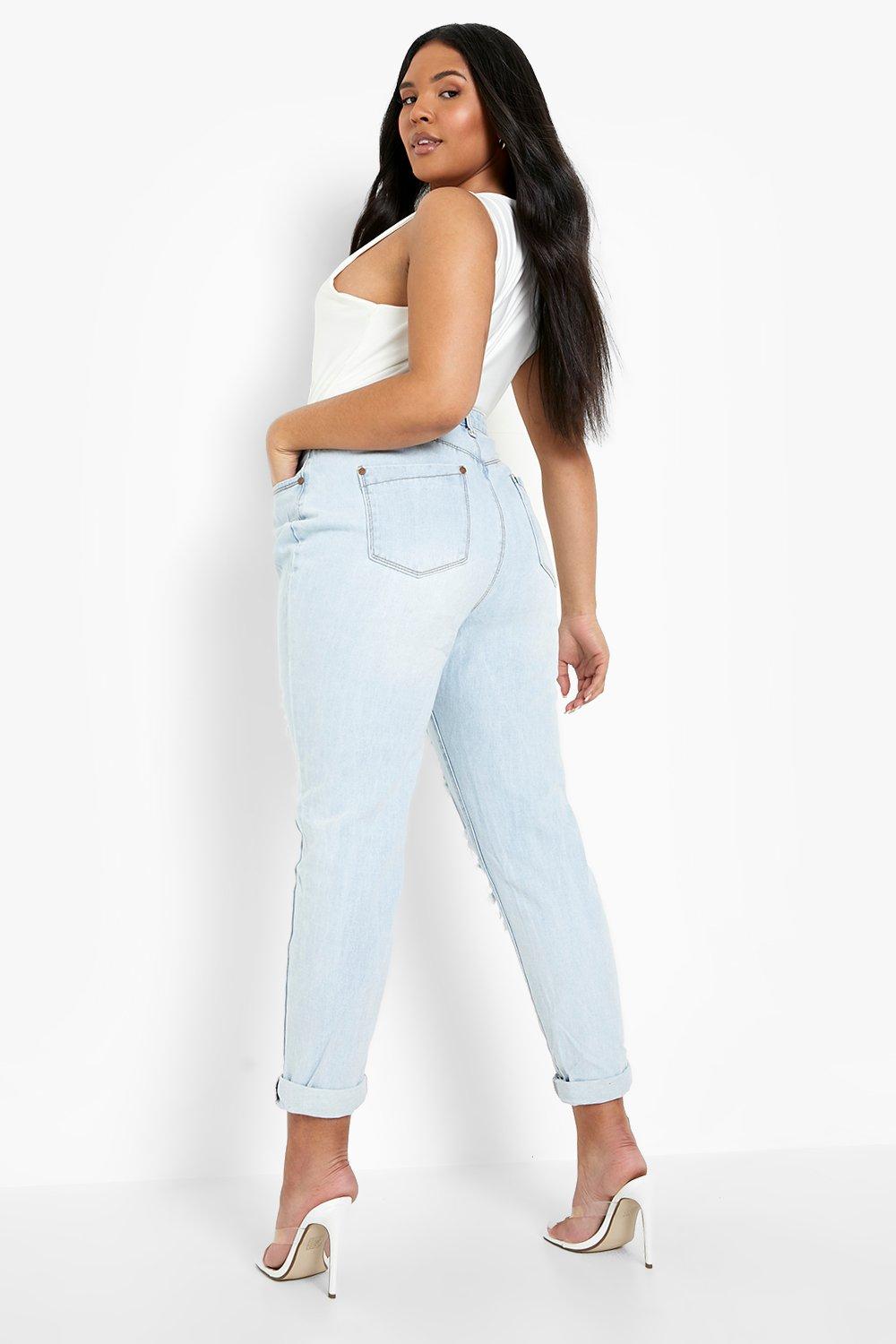 Boohoo ripped jeans sale