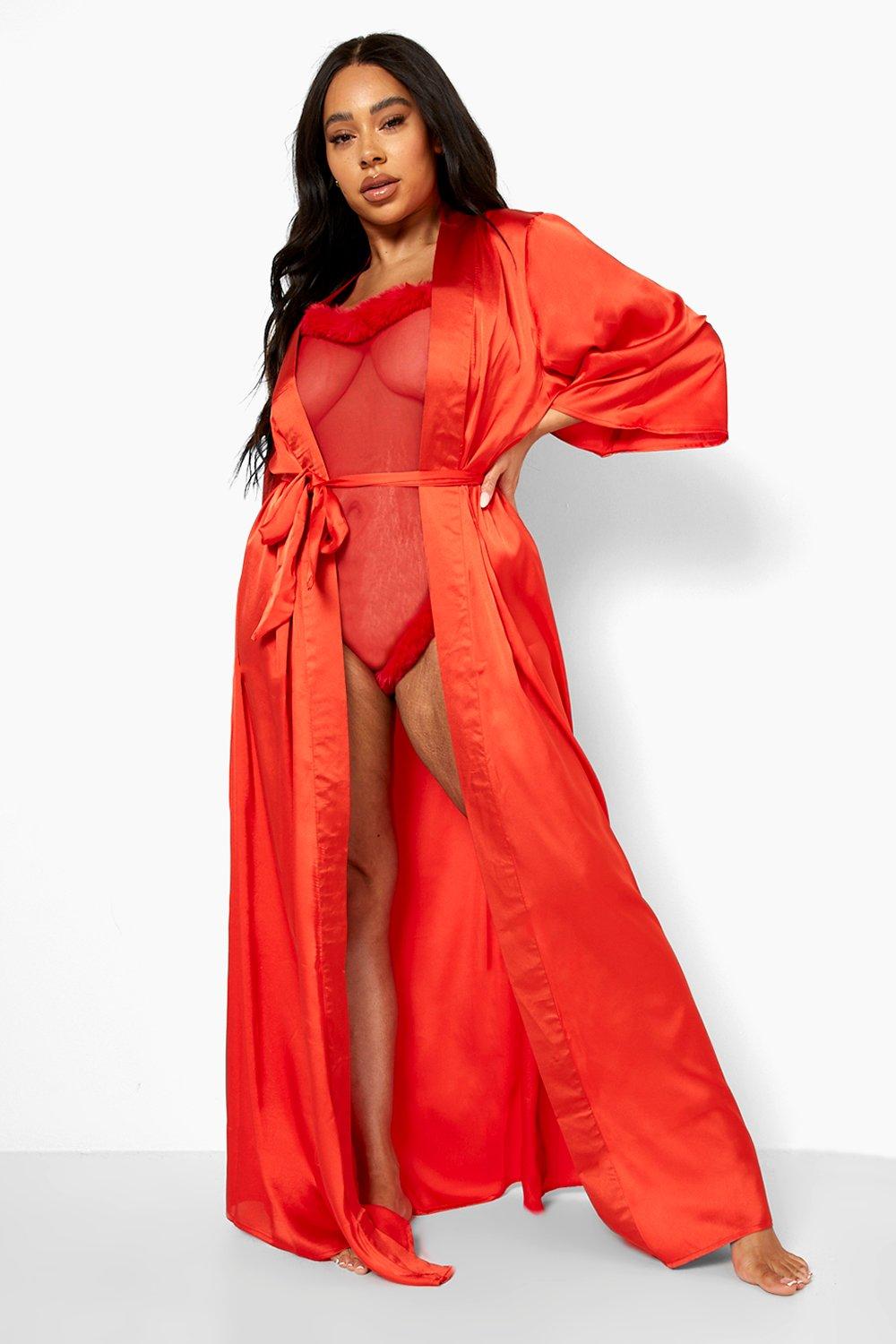 boohoo kimono robe