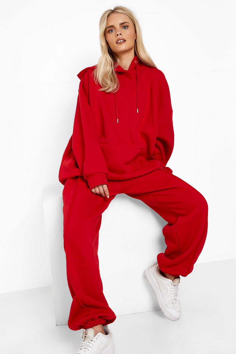 Red Petite - Mysdress med tjock hoodie