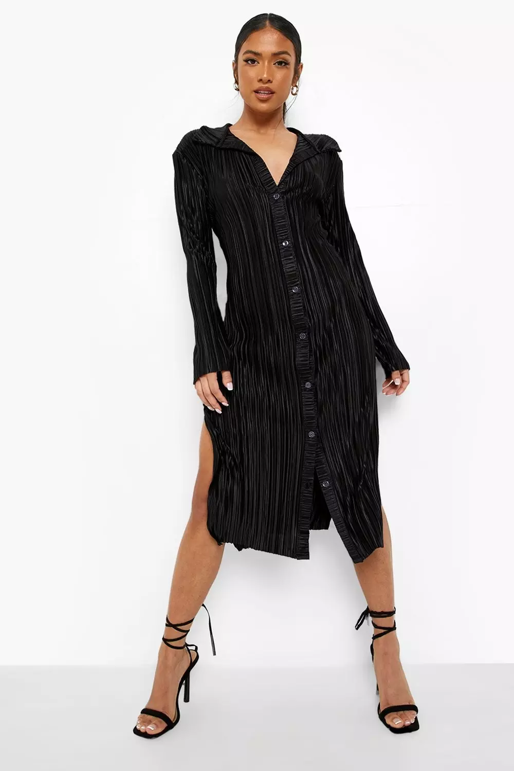 Midi shirt dress store petite