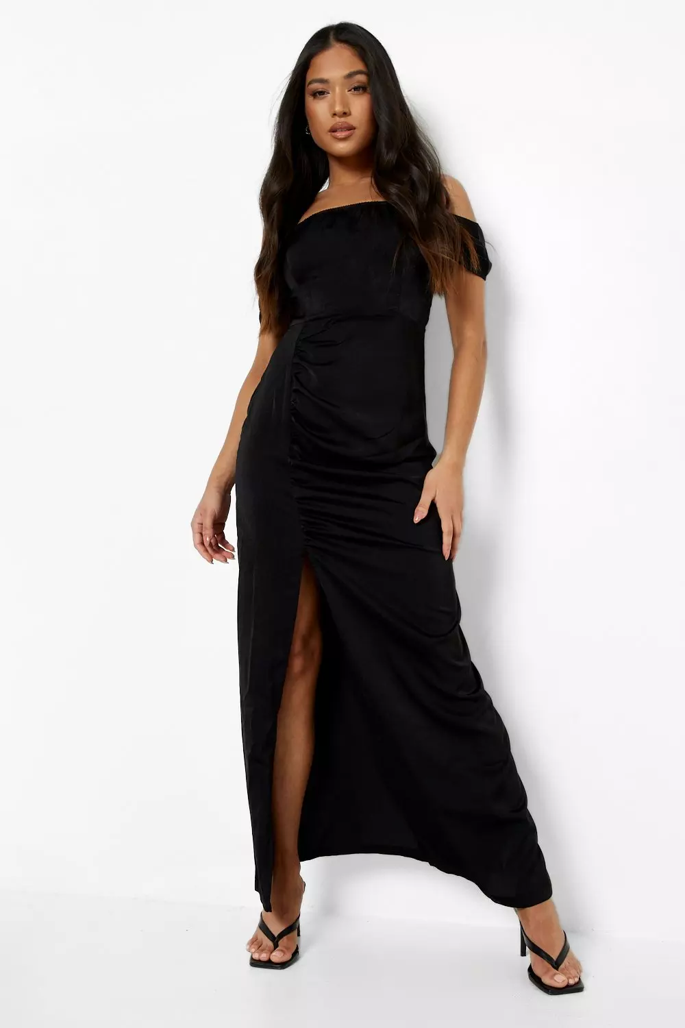 Cold shoulder petite 2025 maxi dress