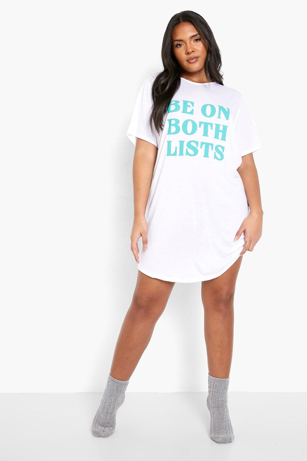 White best sale shirt nightie