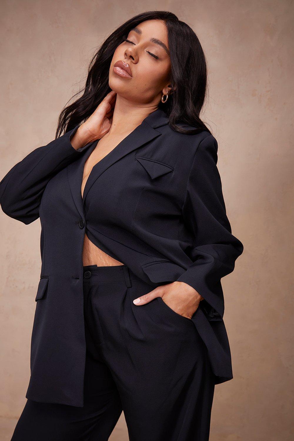 cheap plus size blazer