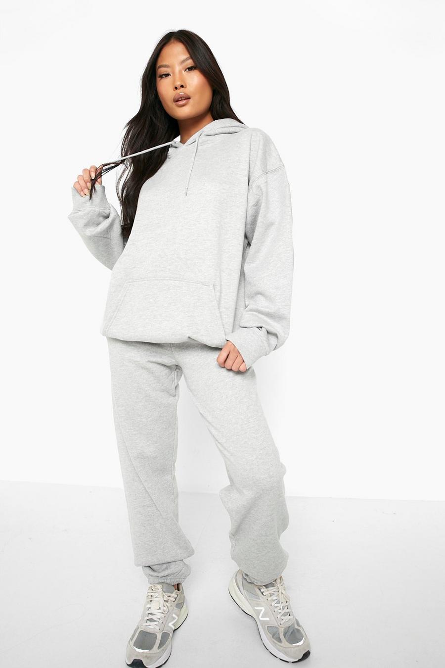 Grey marl Petite - Oversize hoodie och joggers image number 1