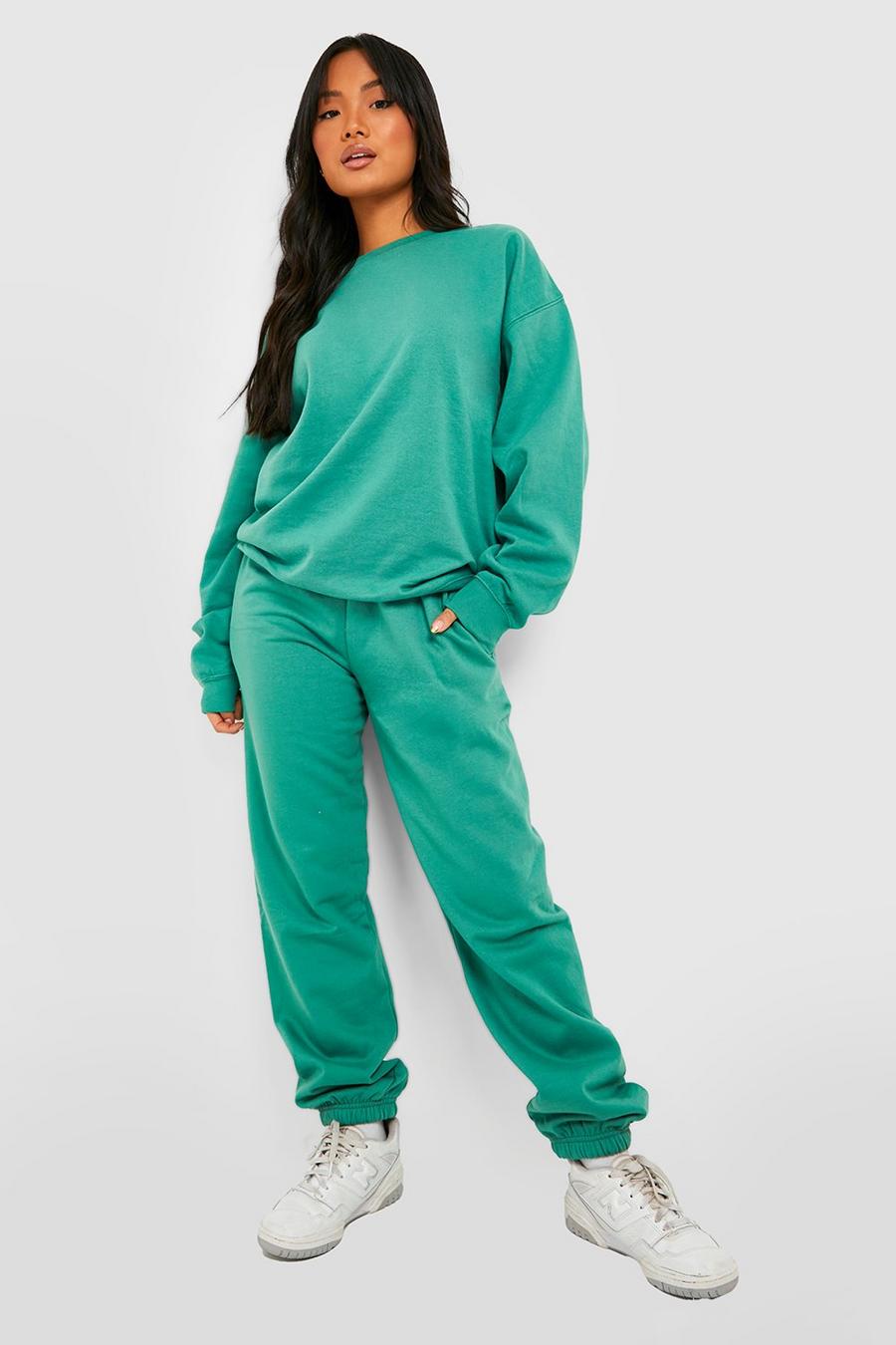 Forest Petite Oversized Sweat & Jogger Tracksuit image number 1