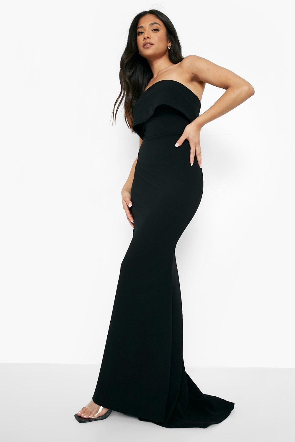 Black best sale bandeau dress