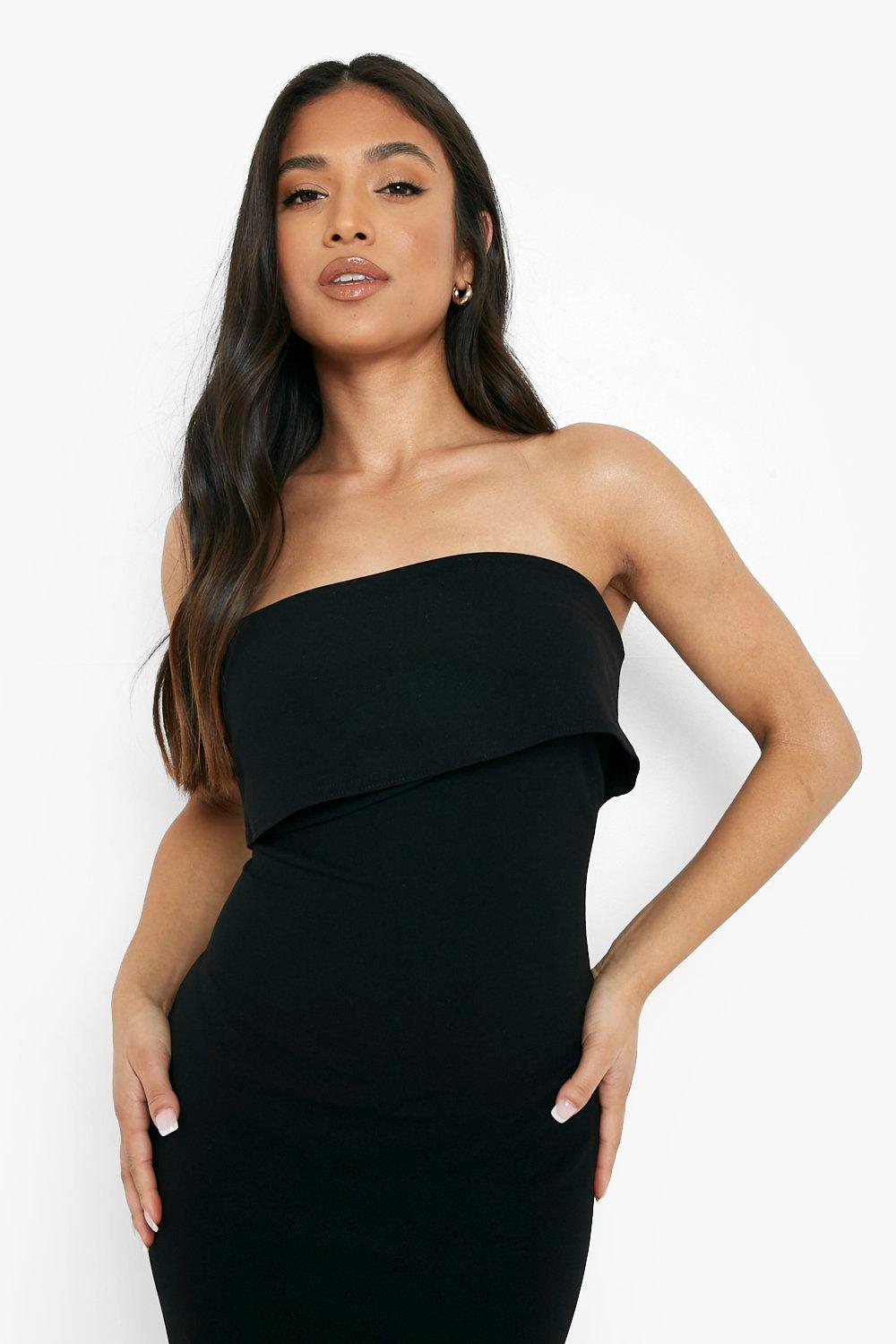 Petite bandeau hot sale maxi dress