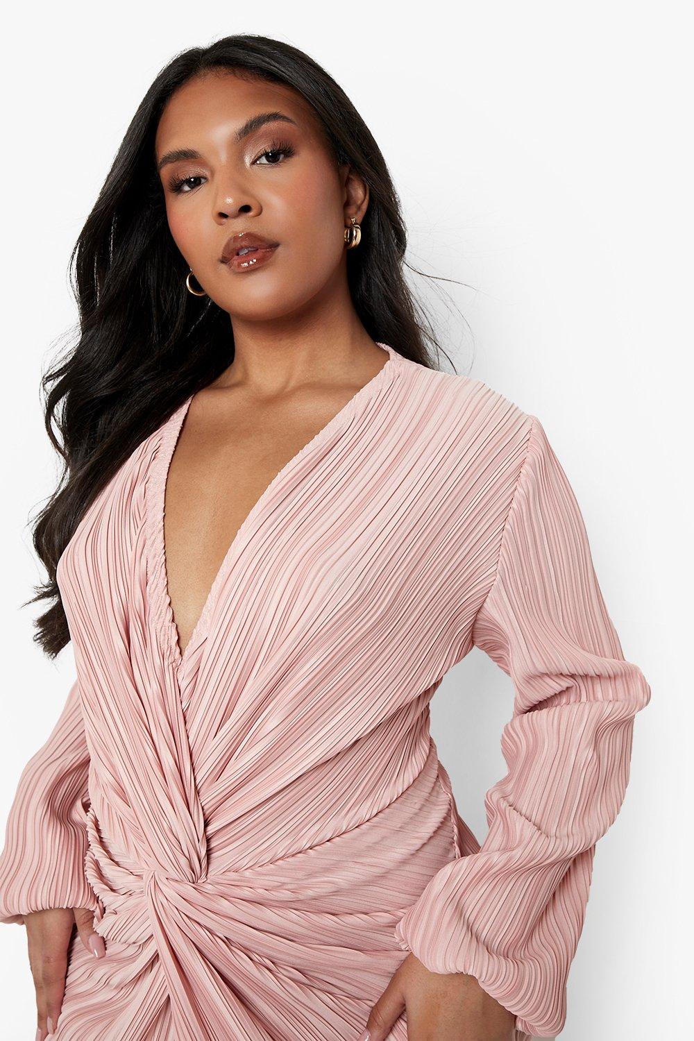 Boohoo twist hot sale front dress